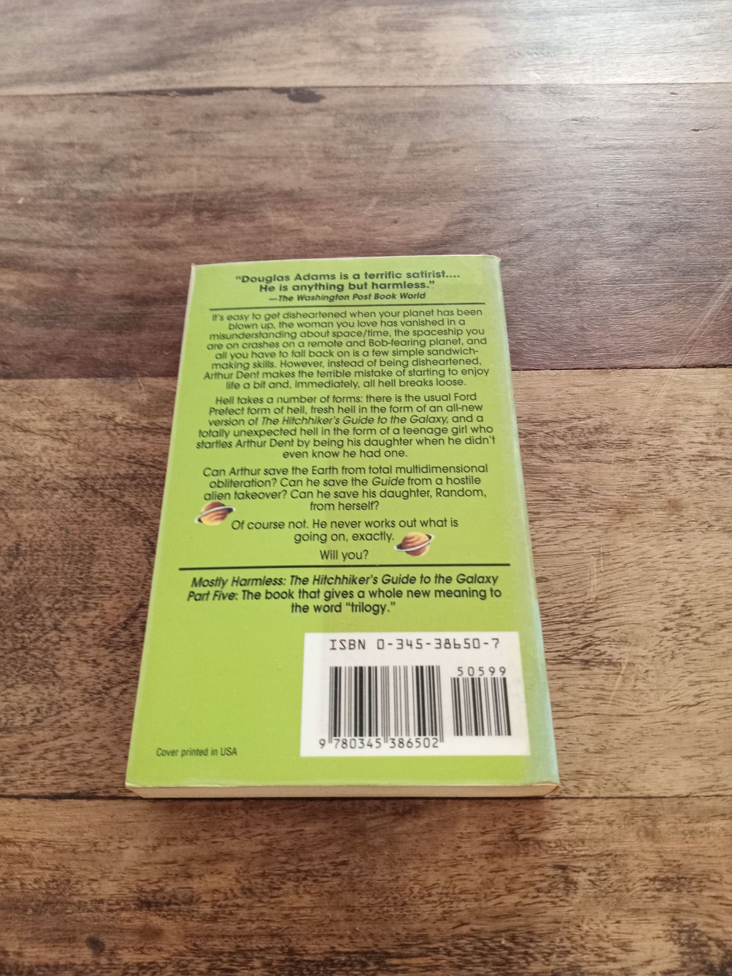 Mostly Harmless Douglas Adams 1993 The Hitchhiker's Guide to the Galaxy Part Five