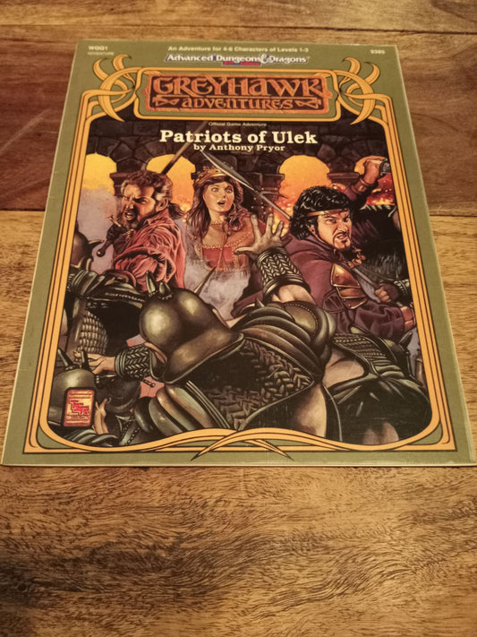 Greyhawk Patriots Of Ulek AD&D 2nd Edition Greyhawk Adventures 1992 TSR 9385