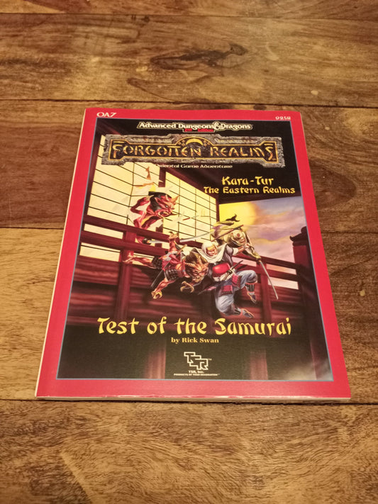 Forgotten Realms Test Of The Samurai AD&D 2nd ed with Map OA7 9258 TSR 1989