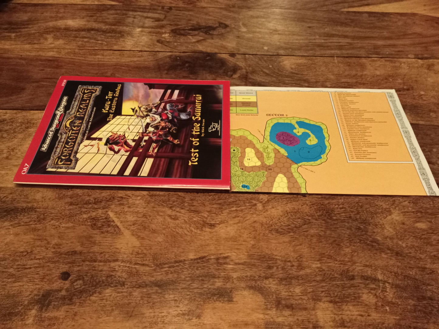 Forgotten Realms Test Of The Samurai AD&D 2nd ed with Map OA7 9258 TSR 1989