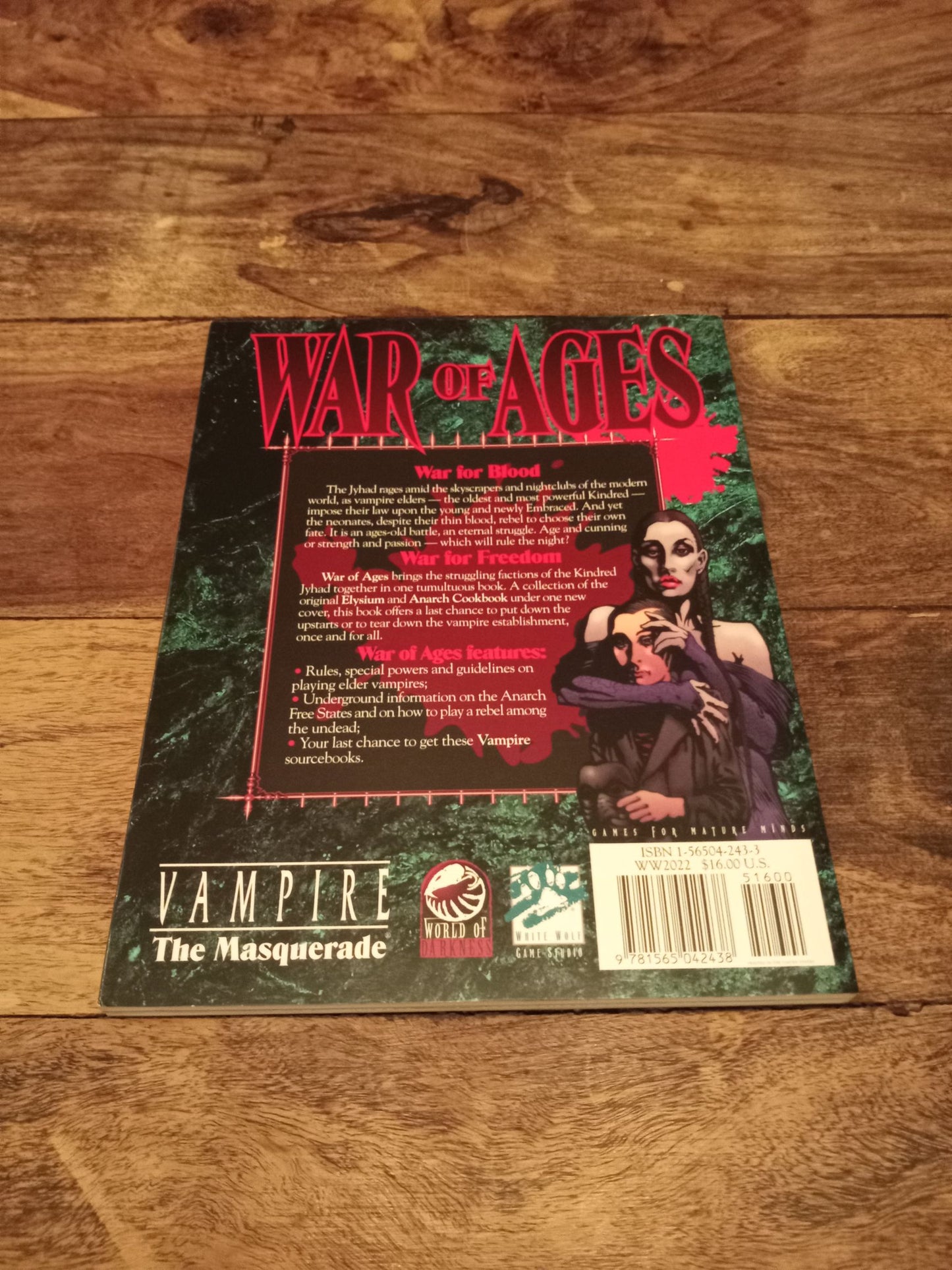 War of Ages Vampire The Masquerade White Wolf WOD 1998