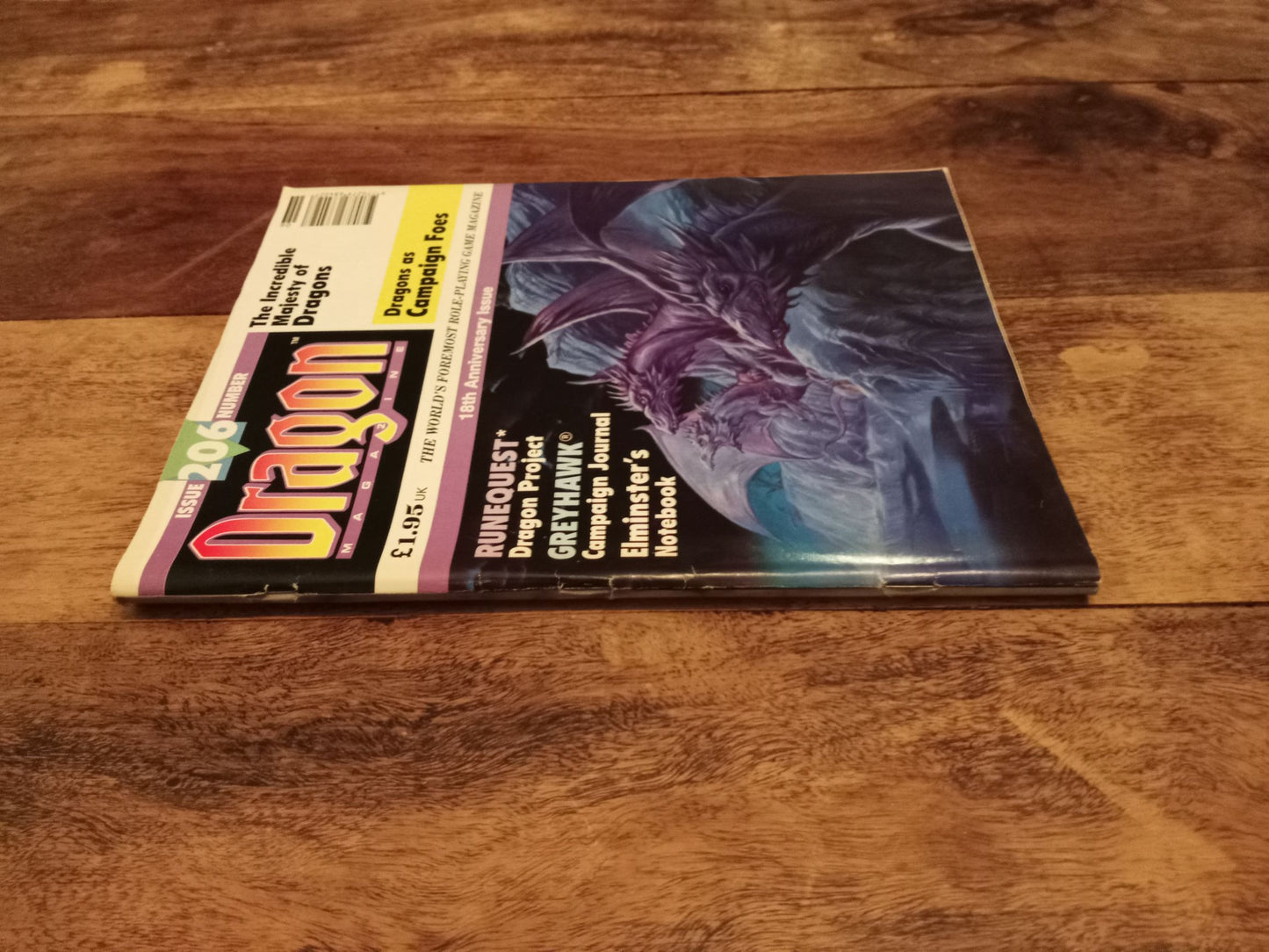 Dragon Magazine #206 "The Incredible Majesty of Dragons" June 1994 TSR