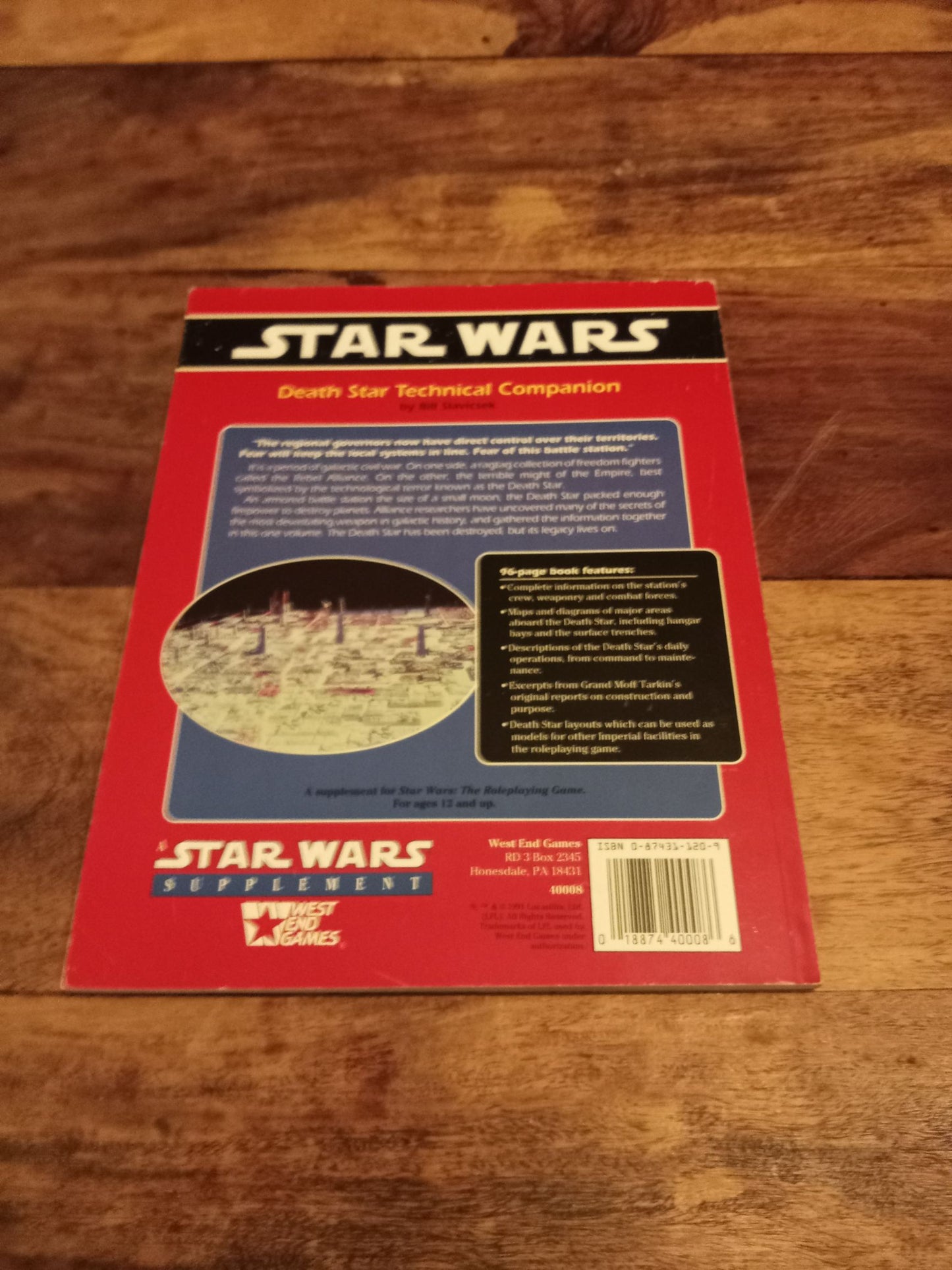 Star Wars RPG Death Star Technical Companion West End Games 1991