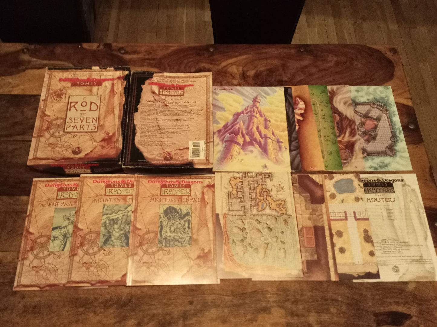 AD&D The Rod of Seven Parts Box Set Complete TSR 1145 1996