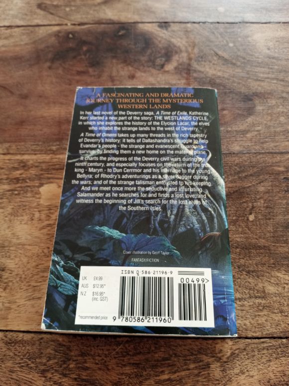 A Time of Omens Katharine Kerr The Westlands Cycle #2 1st Print 1992
