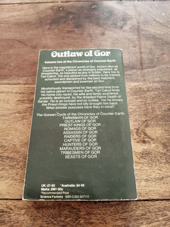 Outlaw of Gor Gorean Saga #2 John Norman 1967