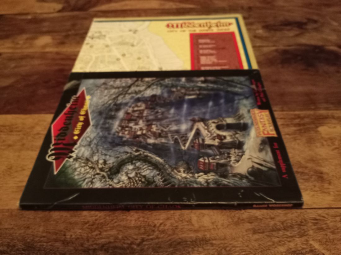 Warhammer Fantasy Roleplay Middenheim City of Chaos WFRP HP212 1998 With Map
