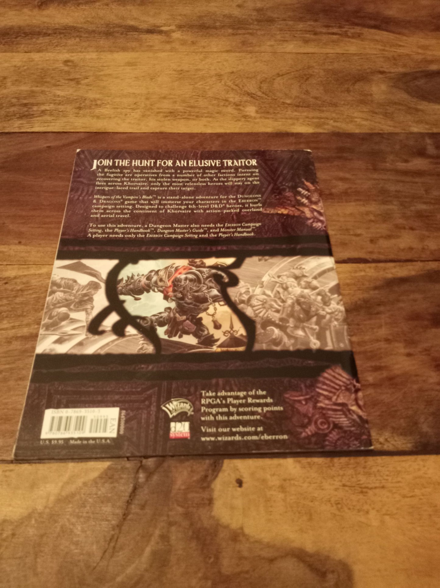 Eberron Whispers of the Vampire's Blade Dungeon & Dragons Wizards of the Coast 2004