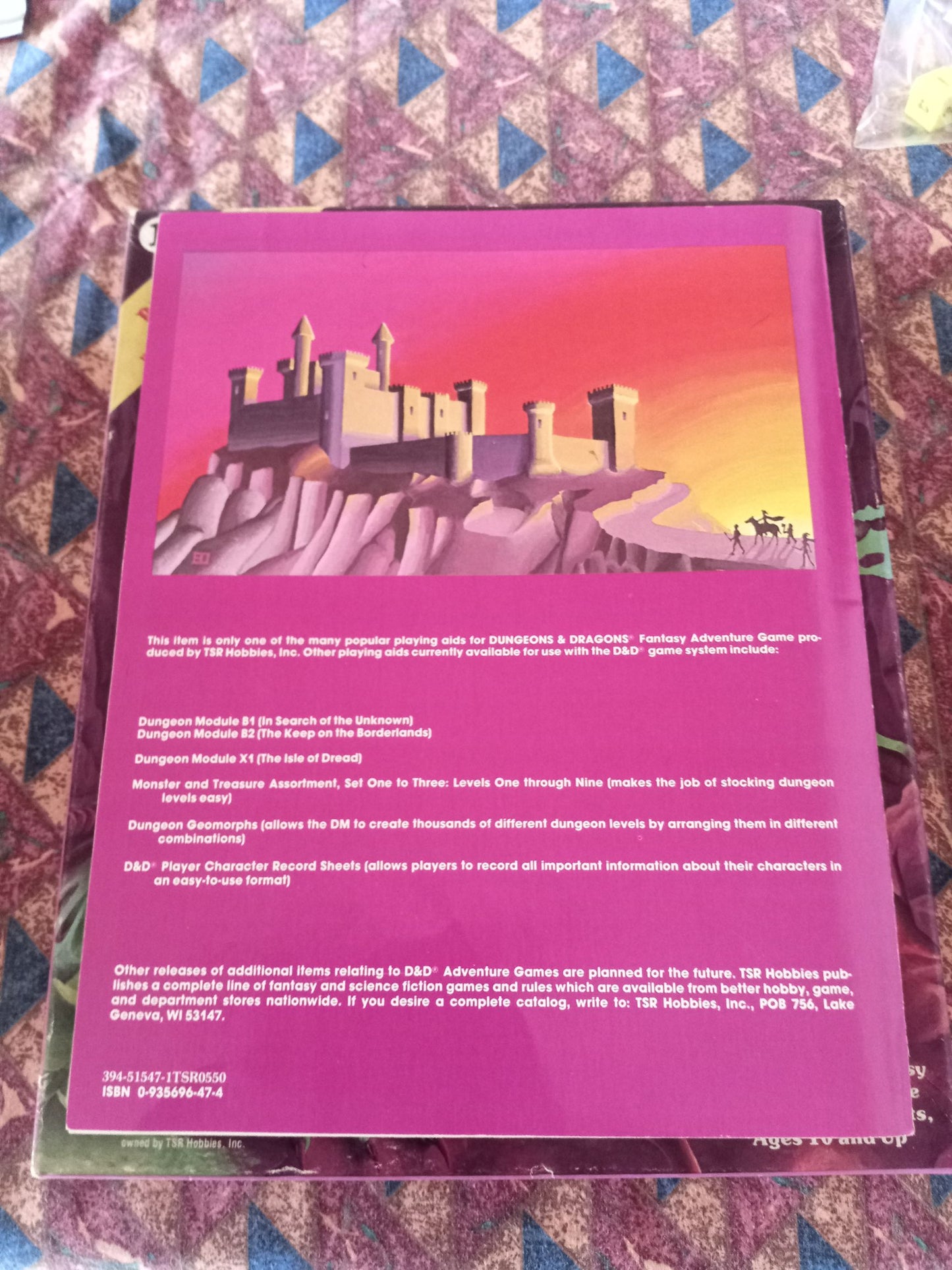 Dungeons & Dragons Basic Rules Box Set 1 Vintage TSR 1011 1980 NEAR MINT