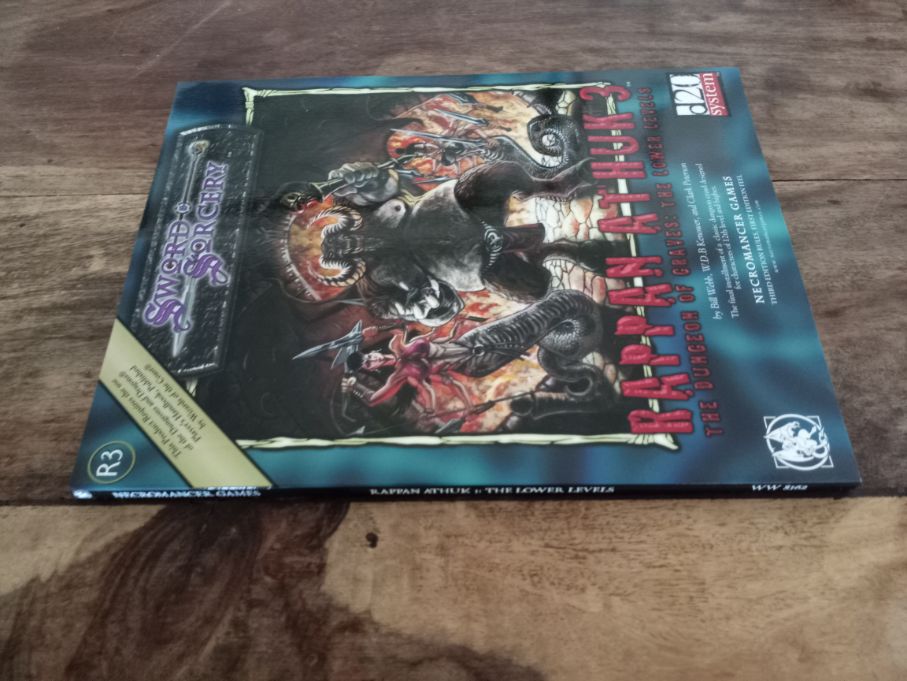Sword & Sorcery Rappan Athuk 3 The Dungeon of Graves The Lower Levels d20 Necromancer Games 2004