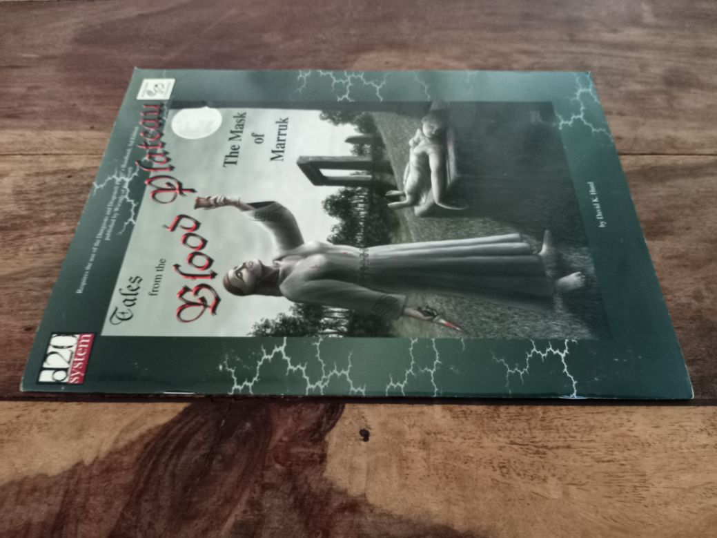 The Mask of Marruk Tales from the Blood Plateau d20 Monkey God Enterprises MKY1102 2001
