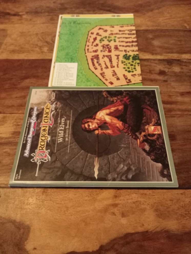 AD&D Dragonlance Wild Elves With Map TSR 9334 AD&D 1991