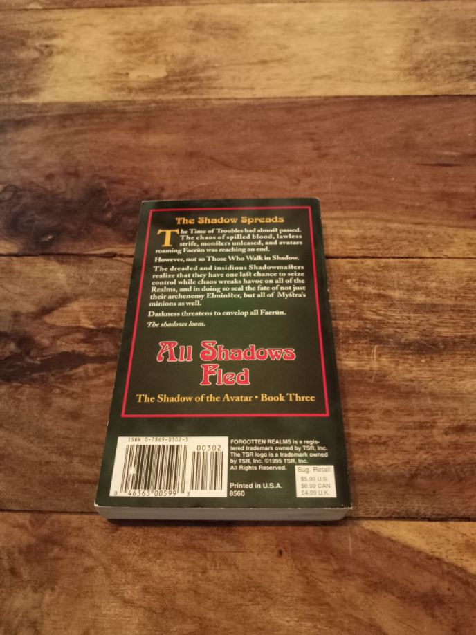 Forgotten Realms All Shadows Fled TSR 8560 The Shadow of the Avatar #3 1995
