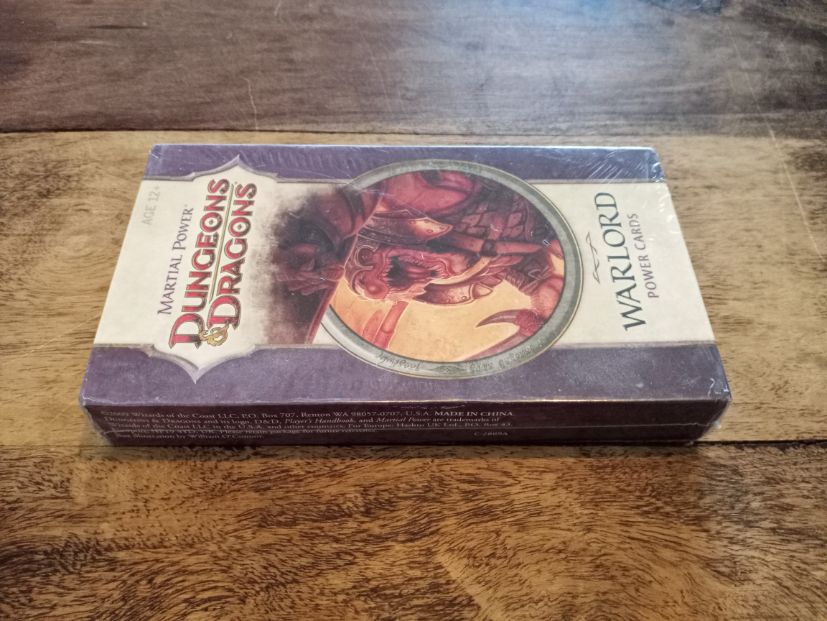 Warlord Power Cards Dungeons & Dragons 4th Ed Player's Handbook Cards Sealed 2010