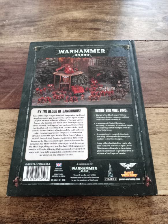 Warhammer 40k: Codex Adeptus Astartes Blood Angels 8th Edition Hardcover