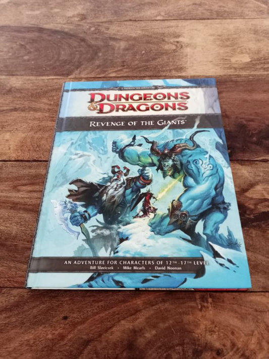 Revenge of the Giants Dungeons & Dragons 4th Ed Hardcover Wizards of the Coast 2009