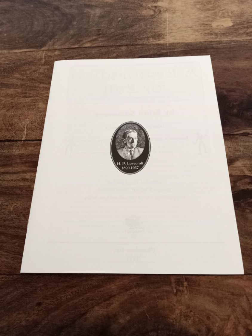 A Restoration of Evil Call of Cthulhu Chaosium Inc 2000