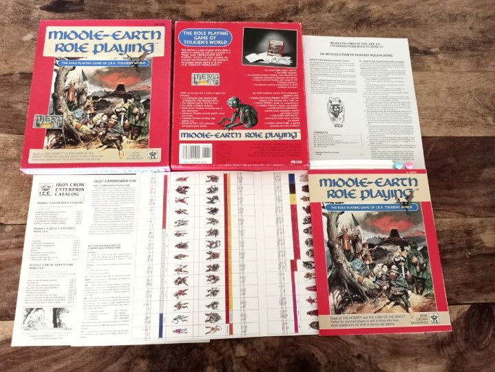 Middle-earth Role Playing 1st ed revised Box Set MERP Lord of the Rings Complete I.C.E 1986