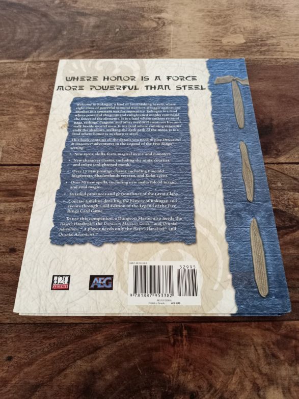 Legend of the Five Rings Rokugan Oriental Adventures Campaign Setting 2004