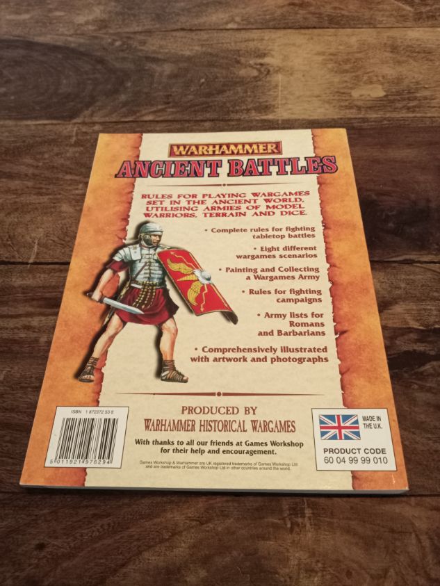 Warhammer Ancient Battles 1st ed Games Workshop 1998