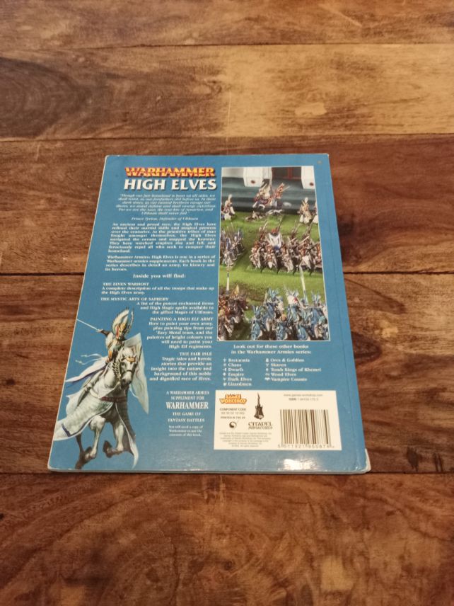 Warhammer High Elves 6th Edition Army Book Codex Games Workshop - AllRoleplaying.com