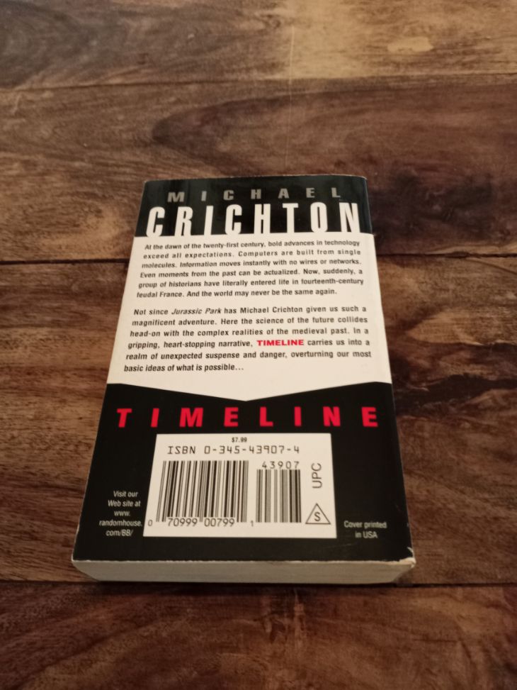 Timeline Michael Crichton First Edition 1999