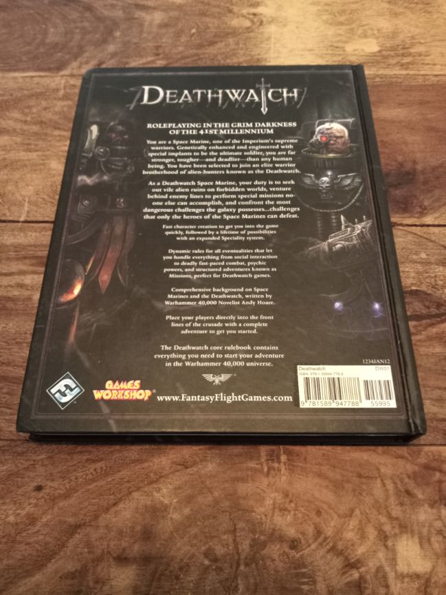 Deathwatch Core Rulebook Fantasy Flight Games Warhammer 40K 2010