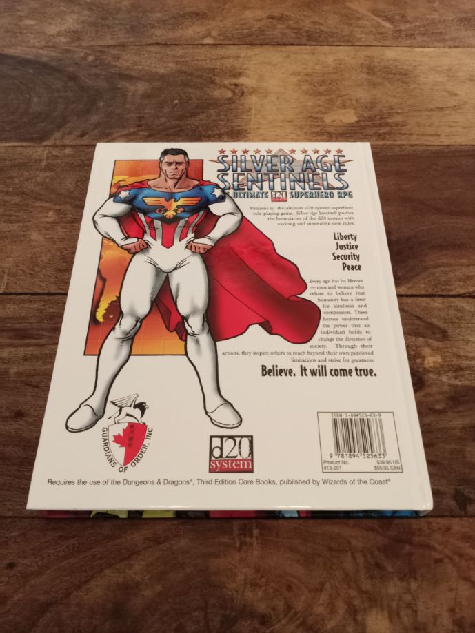 D20 Silver Age Sentinels Guardians of Order Hardcover Silver Age Sentinels 2002