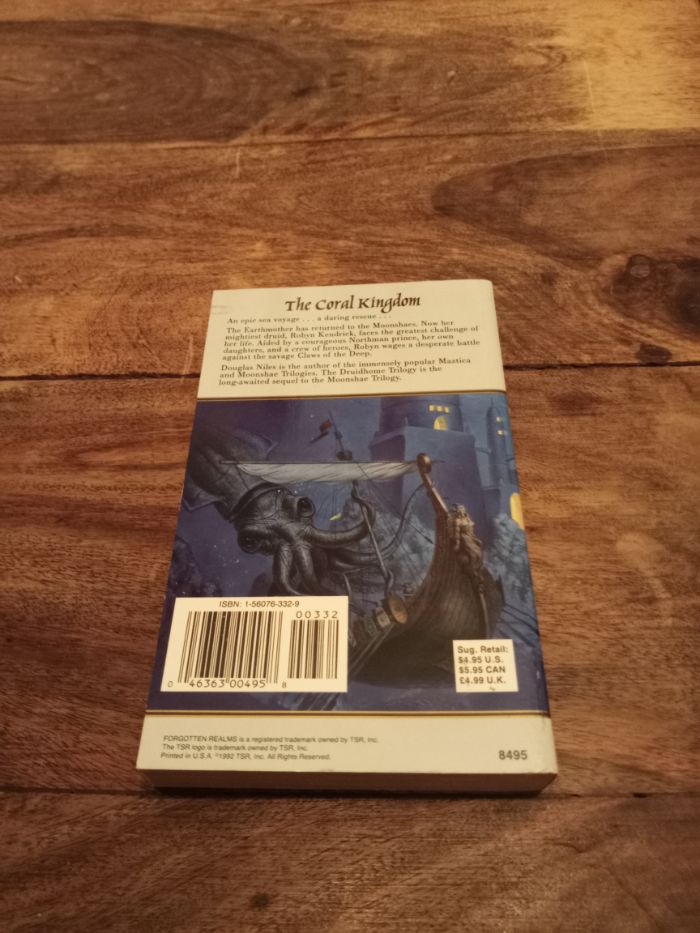 Forgotten Realms The Coral Kingdom The Druidhome Trilogy #2 Douglas Niles TSR 1992