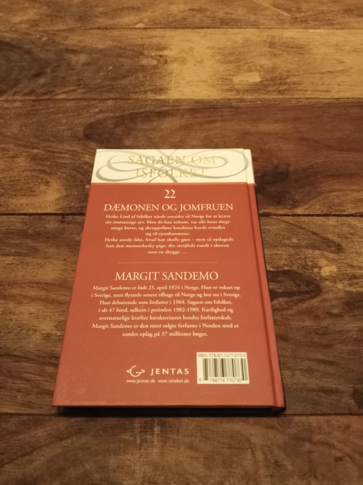 Dæmonen og jomfruen Isfolket # 22 Sagaen om Isfolket Hardcover Margit Sandemo 2012