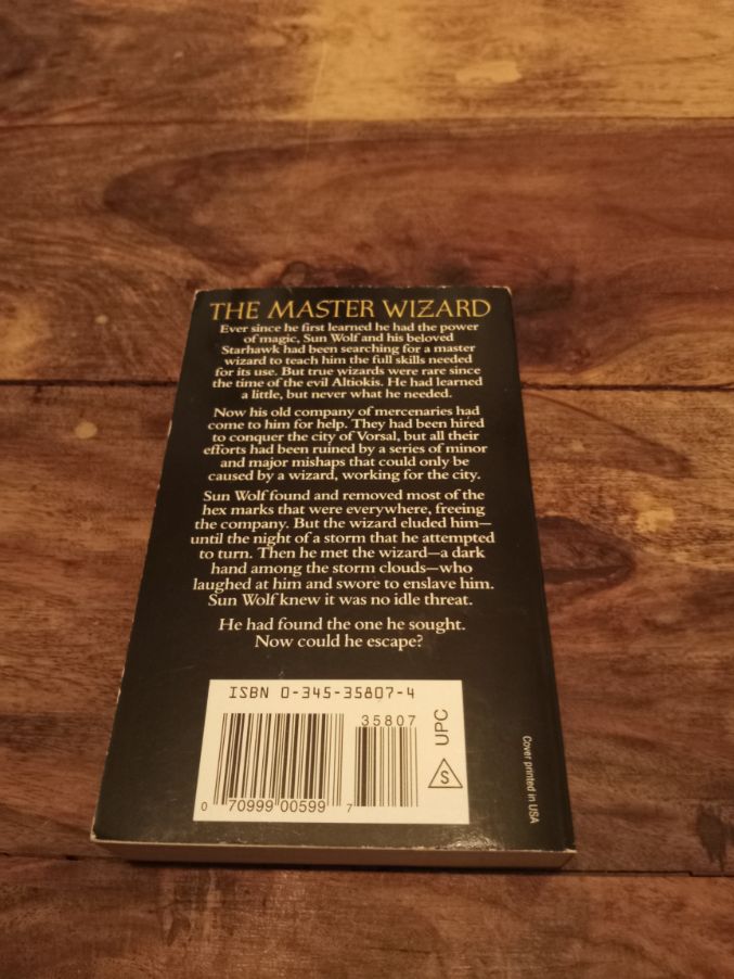 The Dark Hand of Magic Barbara Hambly Sun Wolf and Starhawk #3 Del Rey Books 1990
