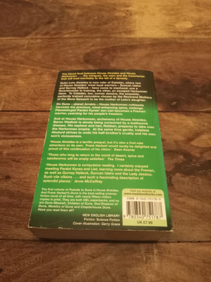 Prelude to Dune House Harkonnen Brian Herbert 2001