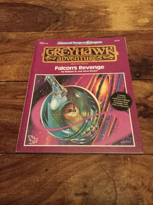 Greyhawk Falcon's Revenge AD&D 2nd Edition TSR 9279 Greyhawk Adventures 1990