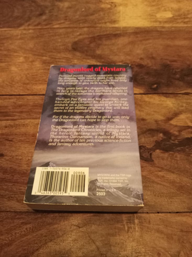 Dragonlord of Mystara The Dragonlord Chronicles #1 Thorarinn Gunnarsson TSR 1994