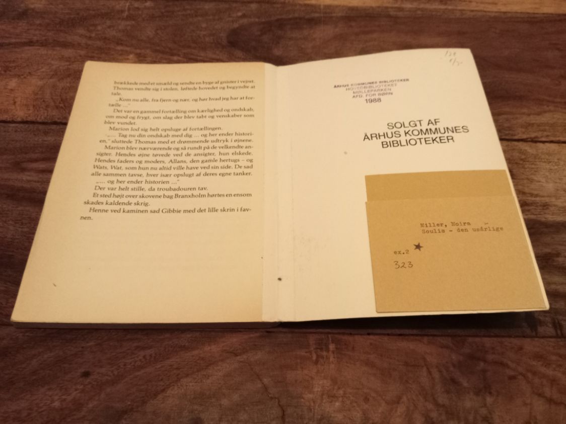 Soulis - den usårlige Moira Miller tellerup 1988