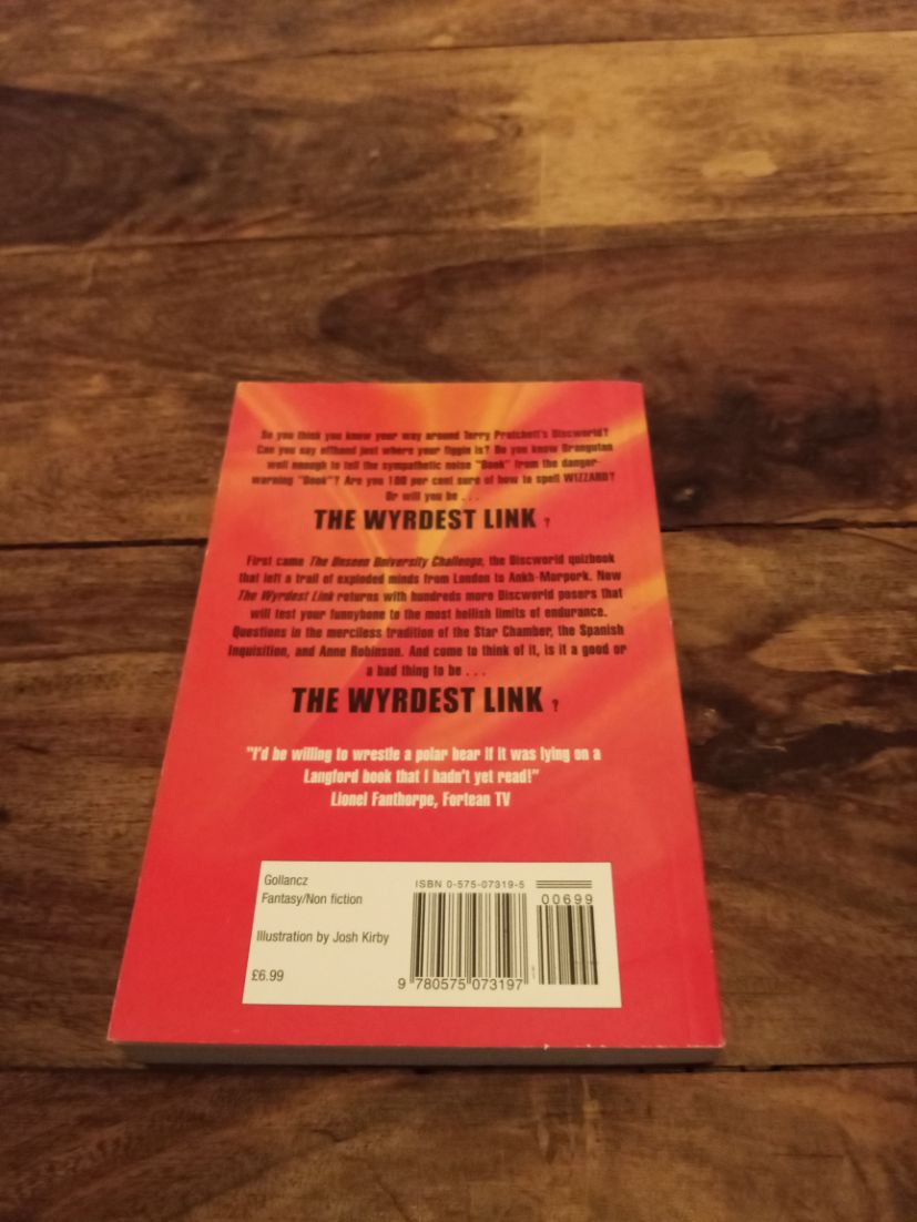 The Wyrdest Link A Terry Pratchett Discworld Quizbook David Langford 2002