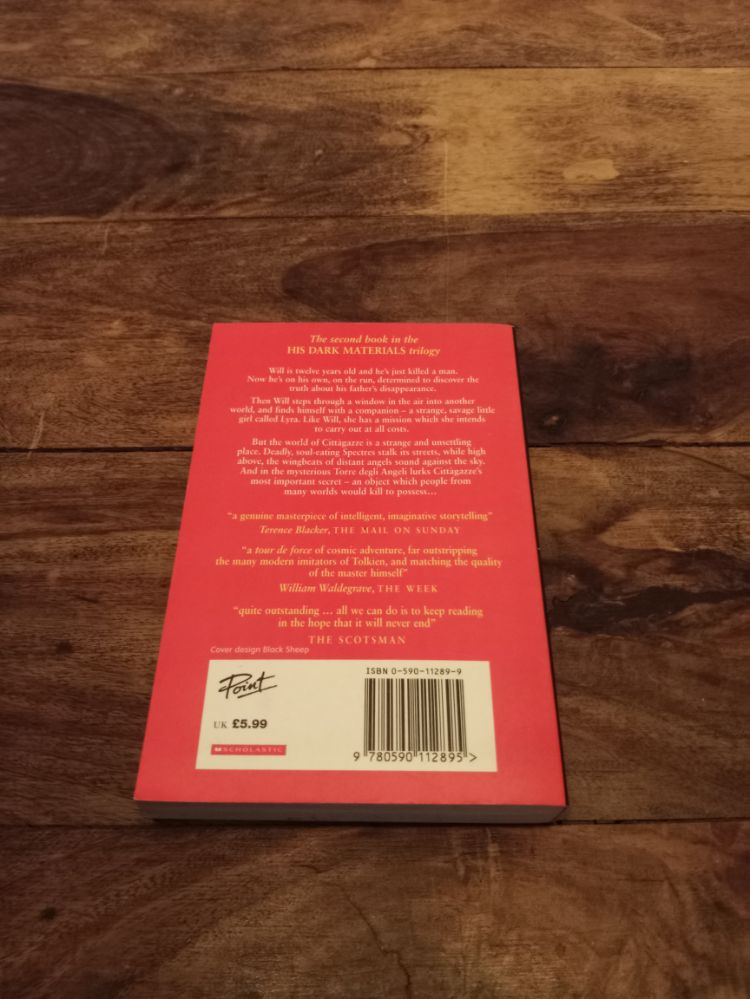 The Subtle Knife His Dark Materials #2 Philip Pullman Scholastic 2007