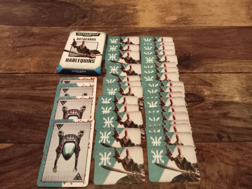 Datacards Warhammer 40,000 Harlequins