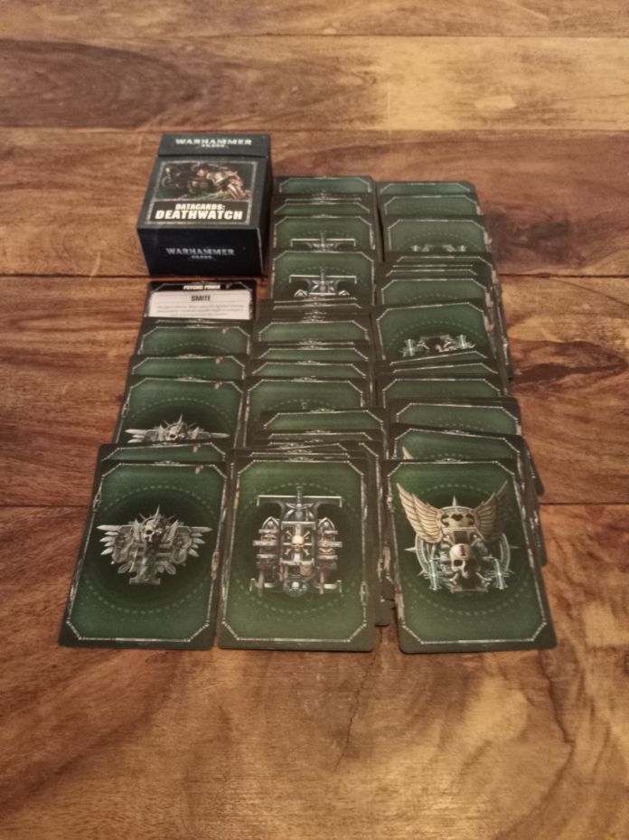Datacards Warhammer 40,000 Deathwatch 2017