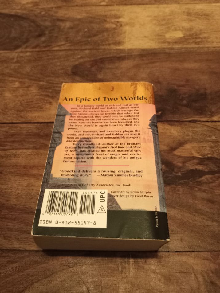 Blood of the Fold Sword of Truth #3 Terry Goodkind Tor Books 1996