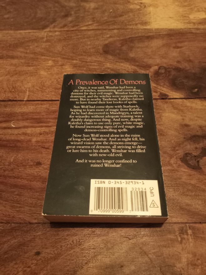 The Witches of Wenshar Barbara Hambly Sun Wolf and Starhawk #2 Del Rey Books 1990