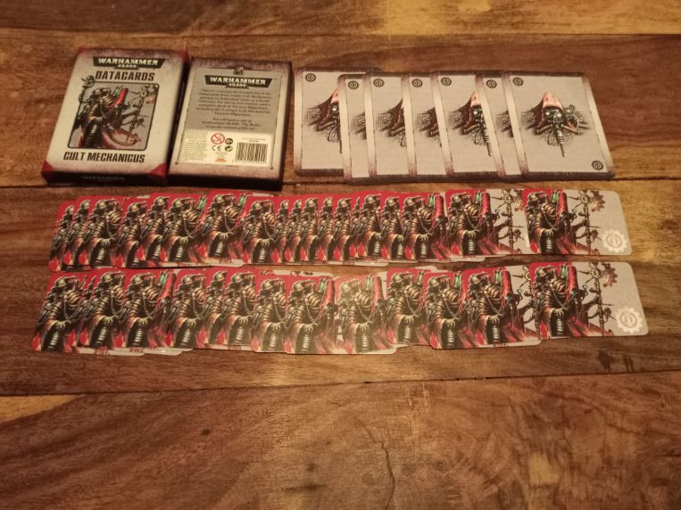 Datacards Warhammer 40,000 Cult Mechanicus 2015