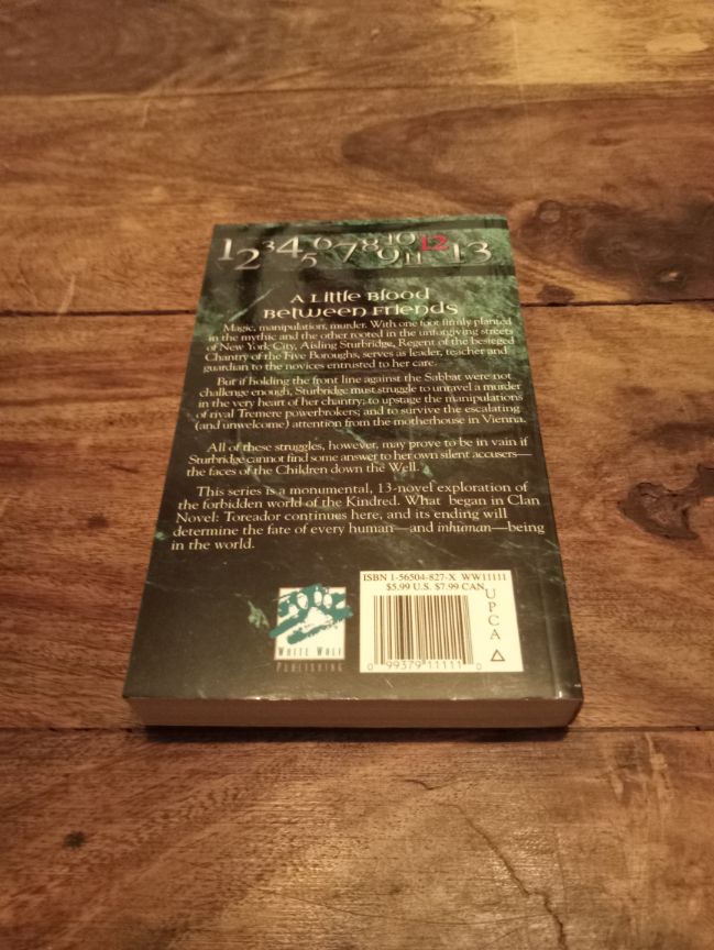 Vampire The Masquerade Clan Novel Tremere #12 World of Darkness White Wolf 2000