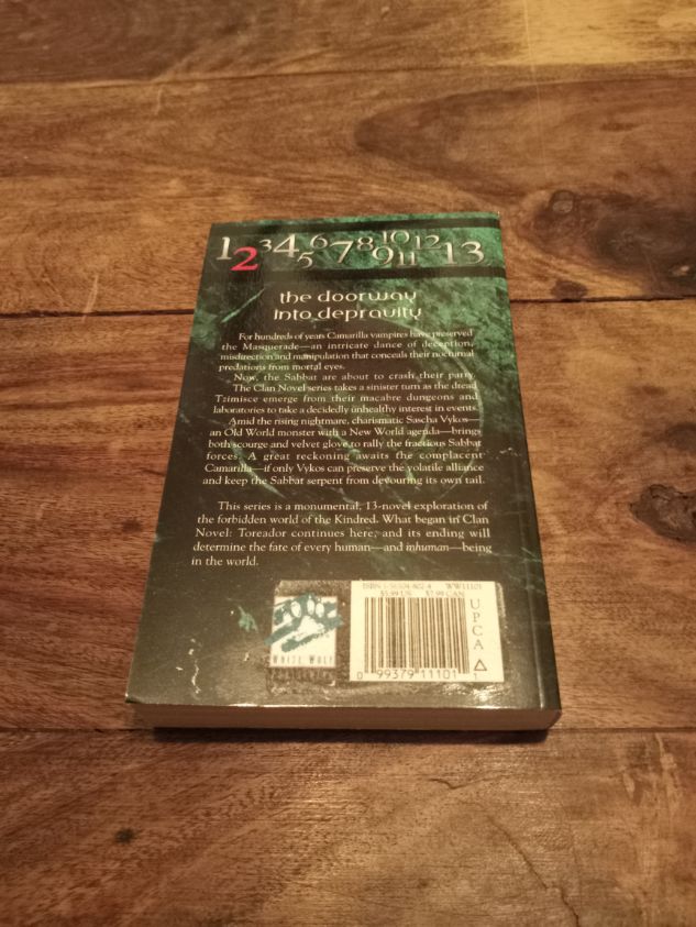 Vampire The Masquerade Clan Novel Tzimisce #2 World of Darkness White Wolf 1999