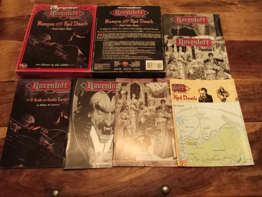 Ravenloft Masque of the Red Death Box Set TSR 1103 AD&D TSR 1994