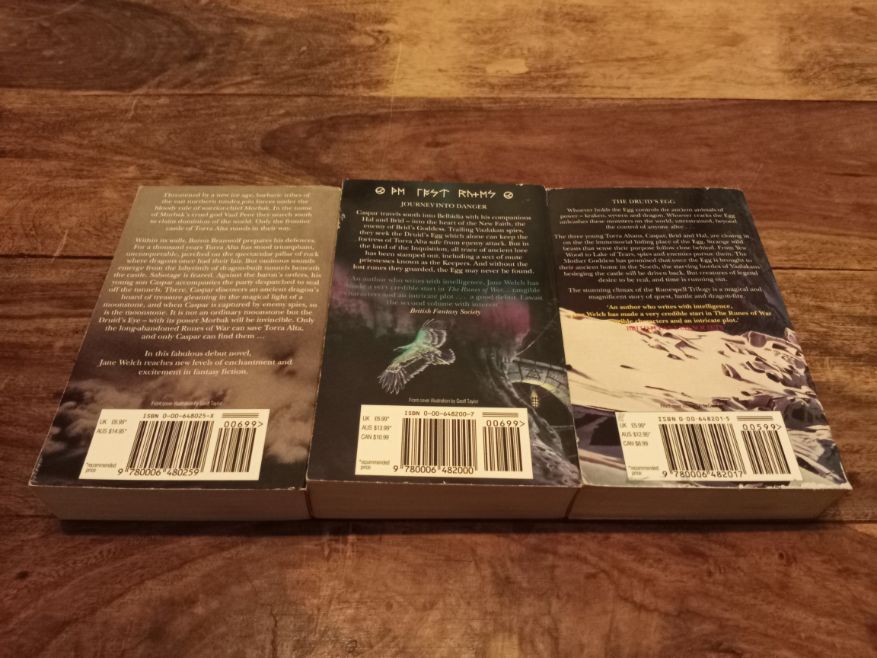 The Runespell Trilogy 1 - 3 Jane Welch 1995 - 1997