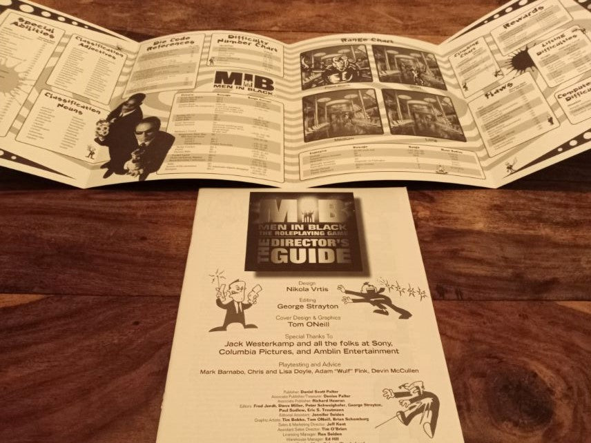 Men in Black The Roleplaying Game The Director's Guide D6 West End Games 1997
