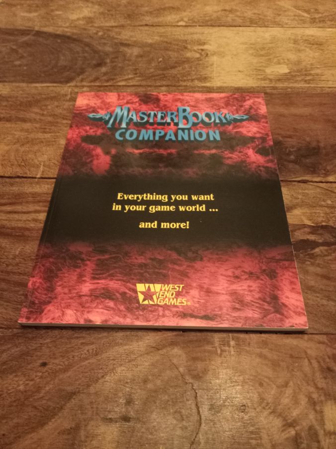 MasterBook Companion D6 West End Games 51003 First Edition 1996