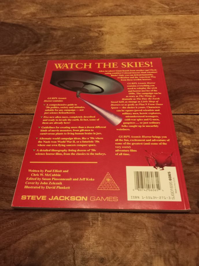 GURPS Atomic Horror 1st Edition Steve Jackson Games 1993