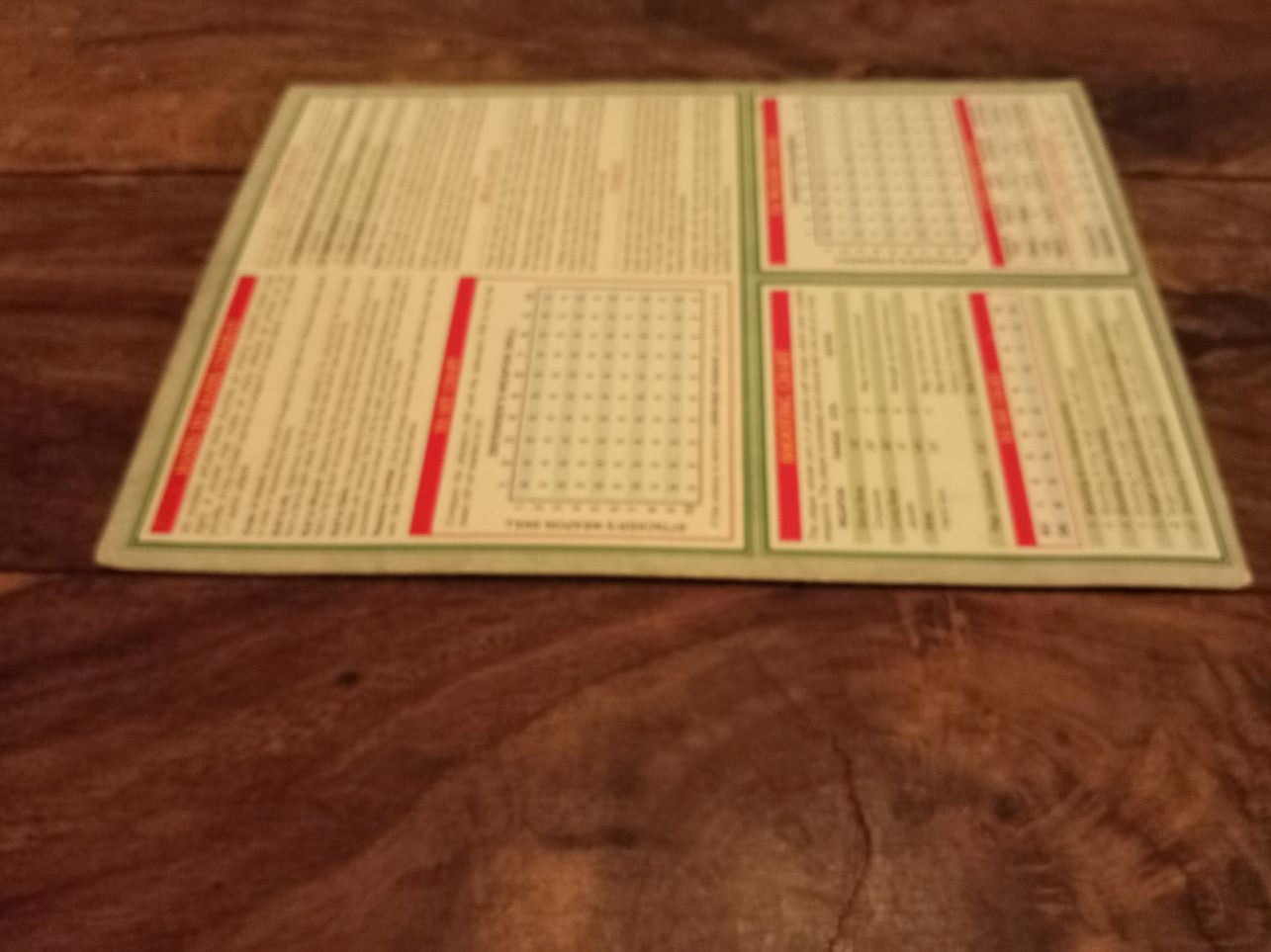 Warhammer Playsheet